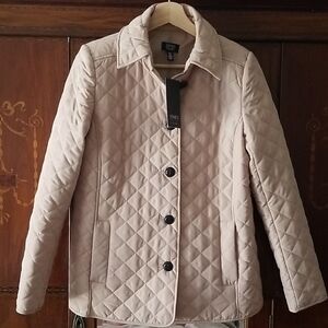 NEW! Jones New York Women's Beige Quilted Jacket